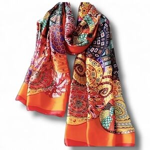 ✳️NWOT Large Boho Vibrant Multicolor Scarf/Wrap